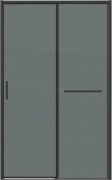 Душевая дверь Grossman Style 130x195 стекло тонированное / профиль черный матовый Душевая дверь Grossman Style 130x195 стекло тонированное / профиль черный матовый