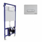 Инсталляция Berges Novum 525 с клавишей смыва D2 хром матовый Инсталляция Berges Novum 525 с клавишей смыва D2 хром матовый