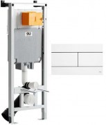 Инсталляция OLI 80 с клавишей смыва Slim белый Инсталляция OLI 80 с клавишей смыва Slim белый