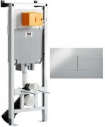 Инсталляция OLI 80 с клавишей смыва Slim хром Инсталляция OLI 80 с клавишей смыва Slim хром