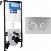 Инсталляция для унитаза Pestan Sava Fix Slim SET40006469 с кнопкой хром глянец Инсталляция для унитаза Pestan Sava Fix Slim SET40006469 с кнопкой хром глянец