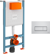 Инсталляция для подвесного унитаза Vitra Core 800-1875 с клавишей смыва Root S хром глянцевый Инсталляция для подвесного унитаза Vitra Core 800-1875 с клавишей смыва Root S хром глянцевый