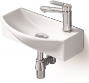 Умывальник накладной/подвесной Santiline SL-2013L 45,5x22 белый (левый)