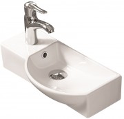 Умывальник накладной/подвесной Santiline SL-2012R 45x24 белый (правый)