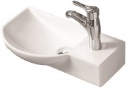 Умывальник накладной/подвесной Santiline SL-2012L 45x24 белый (левый)