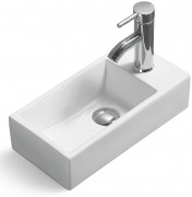Умывальник накладной/подвесной Santiline SL-2009L 40,5x20,5 белый (левый) Умывальник накладной/подвесной Santiline SL-2009L 40,5x20,5 белый (левый)