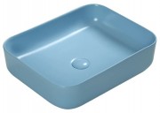 Умывальник Santiline SL-1051BL 50x41 голубой матовый
