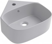 Умывальник подвесной Wellsee WC Area 30180600S 39x44 серый матовый Умывальник подвесной Wellsee WC Area 30180600S 39x44 серый матовый