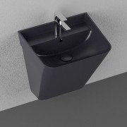 Умывальник подвесной Isvea Sott Aqua Monoblock 10SQ37002B 50x42, черный матовый Умывальник подвесной Isvea Sott Aqua Monoblock 10SQ37002B 50x42, черный матовый