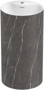 Умывальник напольный Wellsee Chalice Perfection 230624000 45x45 матовый черный мрамор Умывальник напольный Wellsee Chalice Perfection 230624000 45x45 матовый черный мрамор