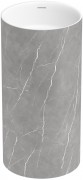 Умывальник напольный Wellsee Chalice Perfection 230618000 45x45 матовый серый мрамор