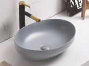 Умывальник накладной CeramaLux 78590MH 50,2x36,3 светло-серый матовый Умывальник накладной CeramaLux 78590MH 50,2x36,3 светло-серый матовый