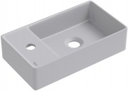 Умывальник накладной/подвесной Wellsee WC Area 321809000 41x23 серый матовый Умывальник накладной/подвесной Wellsee WC Area 321809000 41x23 серый матовый