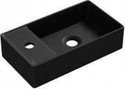 Умывальник накладной/подвесной Wellsee WC Area 321808000 41x23 черный матовый Умывальник накладной/подвесной Wellsee WC Area 321808000 41x23 черный матовый