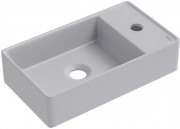 Умывальник накладной/подвесной Wellsee WC Area 321806000 41x23 серый матовый Умывальник накладной/подвесной Wellsee WC Area 321806000 41x23 серый матовый
