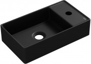 Умывальник накладной/подвесной Wellsee WC Area 321805000 41x23 черный матовый Умывальник накладной/подвесной Wellsee WC Area 321805000 41x23 черный матовый