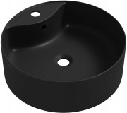 Умывальник накладной Wellsee Praxis 32940700S 46x46 черный матовый Умывальник накладной Wellsee Praxis 32940700S 46x46 черный матовый