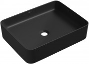 Умывальник накладной Wellsee Mint 338104000 50x38 черный матовый Умывальник накладной Wellsee Mint 338104000 50x38 черный матовый