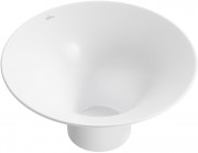 Умывальник накладной Wellsee Crepe de France 336701000 36x36 белый глянец Умывальник накладной Wellsee Crepe de France 336701000 36x36 белый глянец