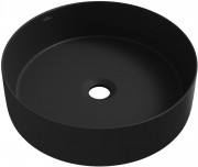 Умывальник накладной Wellsee Coax 323511000 40x40 черный матовый Умывальник накладной Wellsee Coax 323511000 40x40 черный матовый