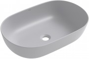 Умывальник накладной Wellsee Chic Riviera 326812000 60x41 серый матовый Умывальник накладной Wellsee Chic Riviera 326812000 60x41 серый матовый