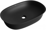 Умывальник накладной Wellsee Brillant iCon 326004000 60x40 черный матовый Умывальник накладной Wellsee Brillant iCon 326004000 60x40 черный матовый