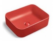 Умывальник накладной Santiline SL-1051MR 50x39 красный матовый