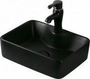 Умывальник накладной Santiline SL-1011MB 48x37 черный матовый Умывальник накладной Santiline SL-1011MB 48x37 черный матовый