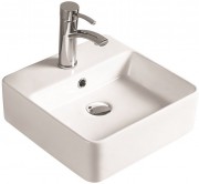 Умывальник накладной Santiline SL-1004 38x38 белый Умывальник накладной Santiline SL-1004 38x38 белый