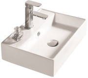 Умывальник накладной/подвесной Santiline SL-1001 50x35 белый Умывальник накладной/подвесной Santiline SL-1001 50x35 белый