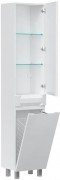 Шкаф-пенал EQUIL Corner 40 с корзиной, белый глянец Шкаф-пенал EQUIL Corner 40 с корзиной, белый глянец