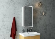 Шкаф с зеркалом Континент Elliott LED 40x80 с подсветкой и сенсорным управлением левый
