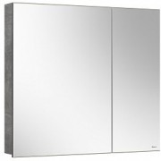 Шкаф с зеркалом Белюкс Стокгольм ВШ 80 Бетон Чикаго светло-серый
