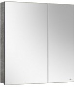 Шкаф с зеркалом Белюкс Стокгольм ВШ 70 Бетон Чикаго светло-серый