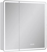 Шкаф с зеркалом Equil Nice LED 80 с часами, правый, белый Шкаф с зеркалом Equil Nice LED 80 с часами, правый, белый