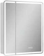 Шкаф с зеркалом Equil Nice LED 70 с часами, правый, белый Шкаф с зеркалом Equil Nice LED 70 с часами, правый, белый