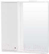 Шкаф с зеркалом для ванной СанитаМебель Камелия-11.70 Д2 (левый, белый) Шкаф с зеркалом для ванной СанитаМебель Камелия-11.70 Д2 (левый, белый)