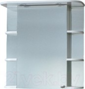 Шкаф с зеркалом для ванной СанитаМебель Камелия-10.70 Д2 (левый, белый) Шкаф с зеркалом для ванной СанитаМебель Камелия-10.70 Д2 (левый, белый)