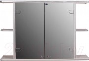 Шкаф с зеркалом для ванной Гамма 11 (белый)