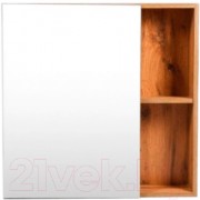 Шкаф с зеркалом для ванной Viant Бостон 70 VBOS70-ZSH