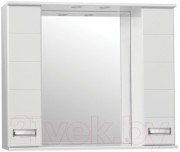 Шкаф с зеркалом для ванной Style Line Ирис 100 (с подсветкой) Шкаф с зеркалом для ванной Style Line Ирис 100 (с подсветкой)