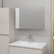 Шкаф с зеркалом для ванной Lauter Mia 80 (кашемир)