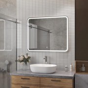 Зеркало Континент Russo LED 80x70 с подсветкой Зеркало Континент Russo LED 80x70 с подсветкой