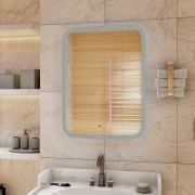 Зеркало Континент Glamour LED 80x90 с подсветкой и бесконтактным сенсором Зеркало Континент Glamour LED 80x90 с подсветкой и бесконтактным сенсором