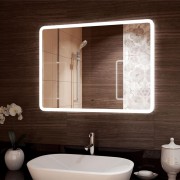 Зеркало Континент Demure LED 90x70 с подсветкой и бесконтактным сенсором Зеркало Континент Demure LED 90x70 с подсветкой и бесконтактным сенсором