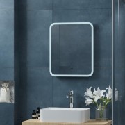 Зеркало Континент Bruno LED 60х80 холодная подсветка и бесконтактный сенсор Зеркало Континент Bruno LED 60х80 холодная подсветка и бесконтактный сенсор
