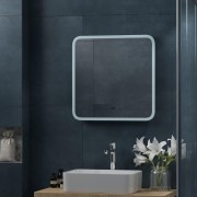 Зеркало Континент Bruno LED 60х60 холодная подсветка и бесконтактный сенсор Зеркало Континент Bruno LED 60х60 холодная подсветка и бесконтактный сенсор
