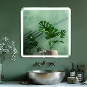 Зеркало Дабл-Ю Эдинбург 80x80 с подсветкой Зеркало Дабл-Ю Эдинбург 80x80 с подсветкой