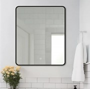 Зеркало Дабл-Ю Бангкок Black 80x60 с подсветкой Зеркало Дабл-Ю Бангкок Black 80x60 с подсветкой