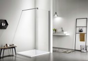 Душевое ограждение Adema Walk-in Реген Графит-100 прозрачное стекло Душевое ограждение Adema Walk-in Реген Графит-100 прозрачное стекло